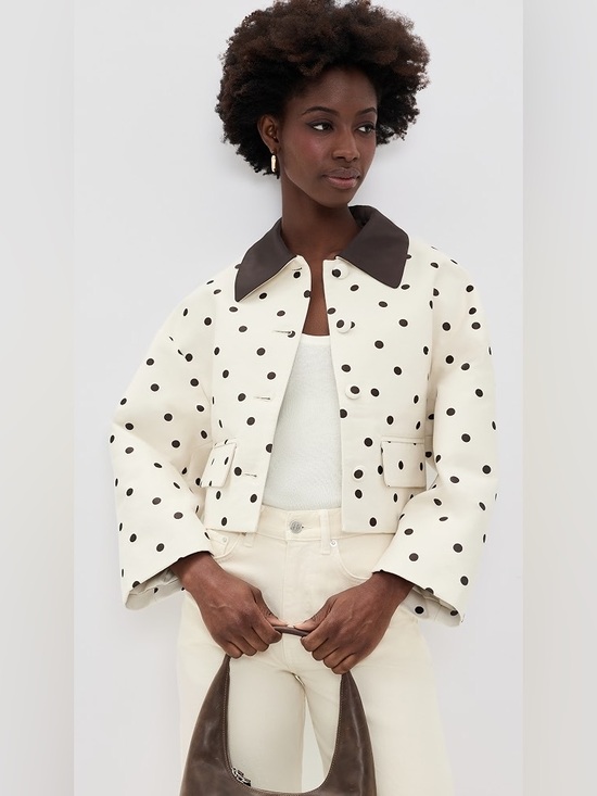 Baum Und Pferdgarten Jackets & Blazers - Baum und Pferdgarten Bebeth Jacket Polka Dot Brown Ivory Size 38 Or US 6